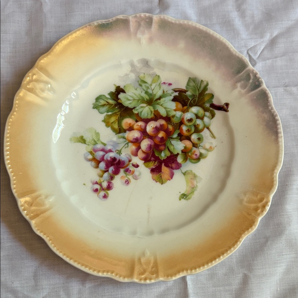 Vintage Floral Dinner Plate